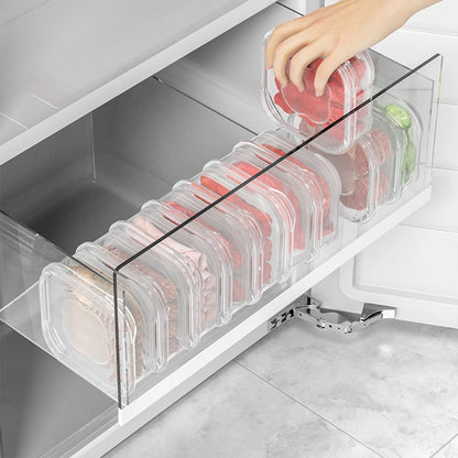 5/1Pcs Mini Transparent Food Storage Containers with Lid – Fridge Organizer Box for Meat, Vegetables & Kitchen Fresh-Keeping