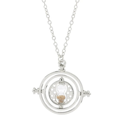 Harried Time-Turner Hourglass Necklace - 360° Rotatable Cosplay Pendant for Magic School Fans and Collectors