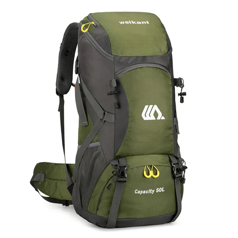 2025 50L Outdoor Hiking & Camping Backpack – Travel Duffel & Sports Backpack