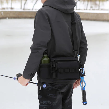 Fishing Tackle Bags Waist Fanny Pack – Utility Storage for Fishing Lures, Line Box | Outdoor Camping Shoulder Crossbody Bag
