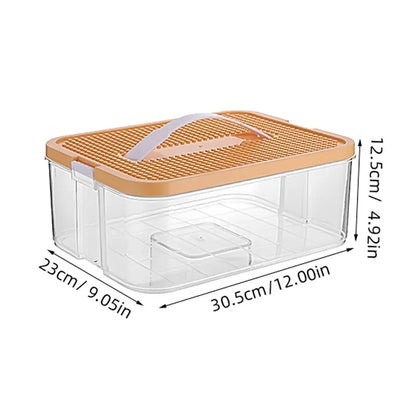 Brick-Shaped Building Blocks Storage Box for Kids – Stackable Plastic Toy Organizer Bin with Lid for Sundries & Toys
