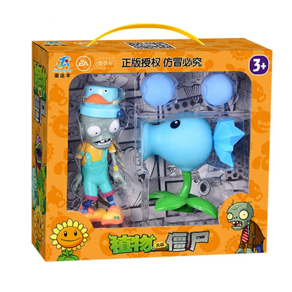 Plants vs Zombies 2 Toy Figure Set – Mechanical Shark & Wild West Gargantuar Game Character Collectible Gift
