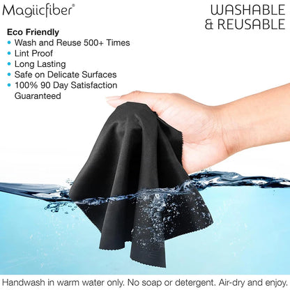 MagiicFiber Microfiber Cleaning Cloths (2-Pack) – Premium for Phones, Glasses, Lenses & Screens
