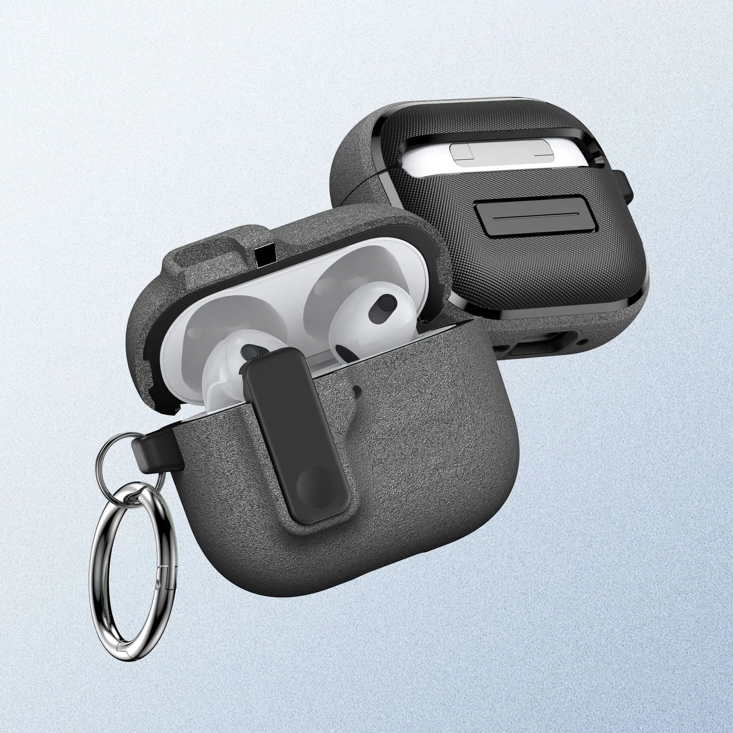 Safety Lock Shockproof Case for AirPods 4 – Protective Wireless Earbuds Case with Cleaning Kit