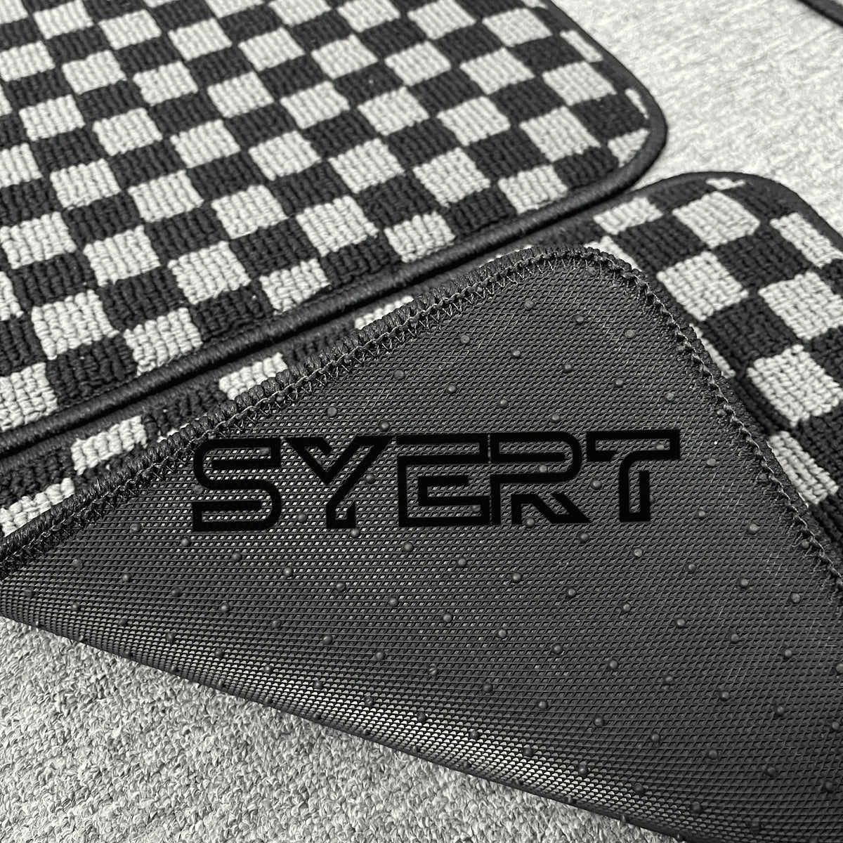 BMW 3-Series E90 Floor Mats - Checkerboard Anti-Slip Carpet Mats for 2006–2012 LHD Models, All-Weather Protection