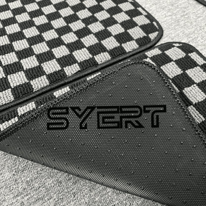 BMW 3-Series E90 Floor Mats - Checkerboard Anti-Slip Carpet Mats for 2006–2012 LHD Models, All-Weather Protection