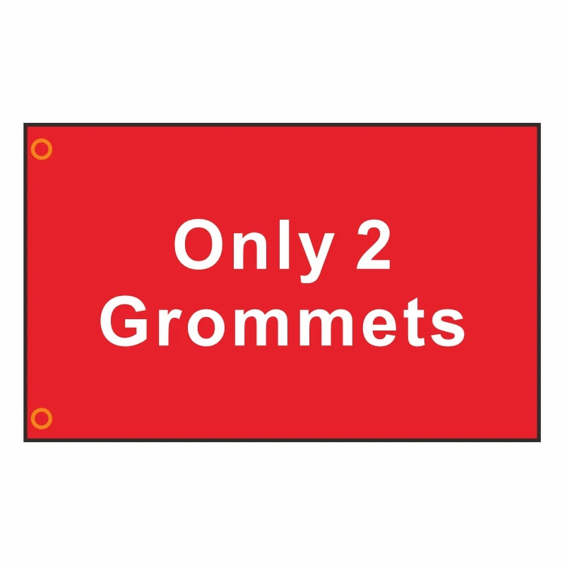 Custom Digital Print Flag Banner - Personalized Company Logo Polyester Outdoor Advertising Flag with Brass Grommets for Events & Promotion