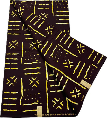 100% Cotton African Ankara Wax Fabric - Soft Real Wax Print for Dresses