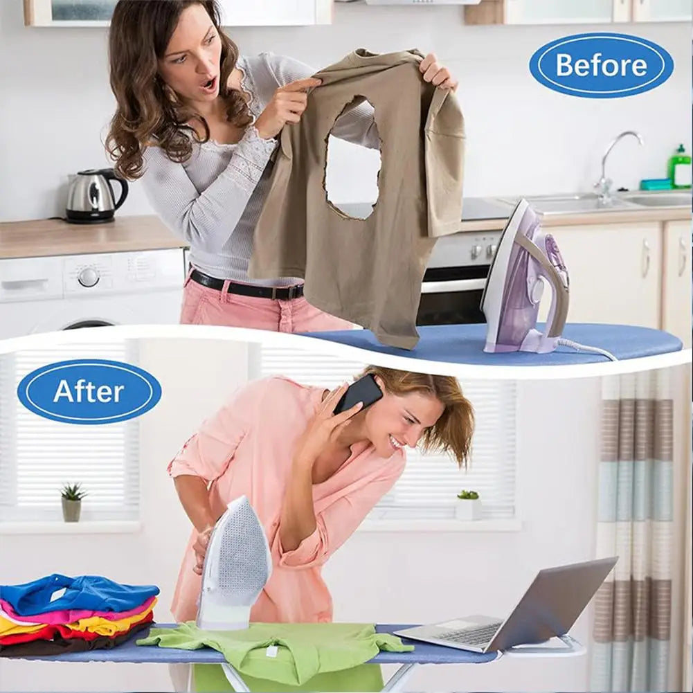 Universal Iron Protective Cover Shield – Ironing Board Shoe Covers & Cloth Pads to Protect Clothes, Electric Iron Safety Protector