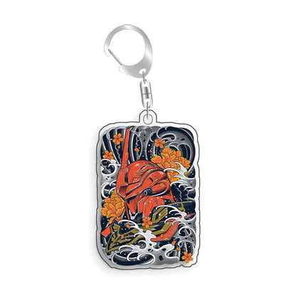 Gundam Freedom ZGMF-X10A Keychain - Recycled Acrylic Anime Backpack Pendant and Collectible Gift for Fans