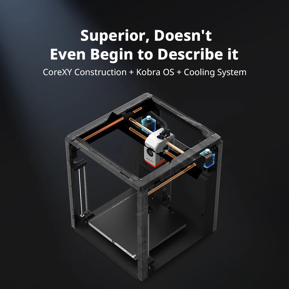 Anycubic Kobra S1 Combo Multi-Color 3D Printer – High Precision Core XY, Ultra-Quiet, Max Speed 600mm/s, Stable Structure