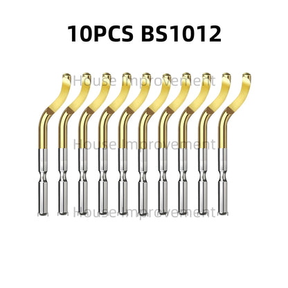 11-Piece Deburring Tool Set - High-Speed Steel Swivel Blades for Metal, Plastic, PVC, Copper, Aluminum & Resin