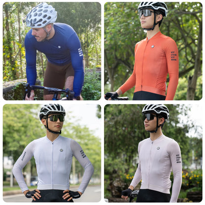 DAREVIE Long Sleeve Cycling Jersey — Pro Aero Slim Fit with 3D Bubble Mesh for Men & Women