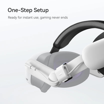 KIWI Design 6400mAh Battery Head Strap - Power-Enhancing Compatible Accessory for Meta Quest 3 (Not for Our Charging Stand)