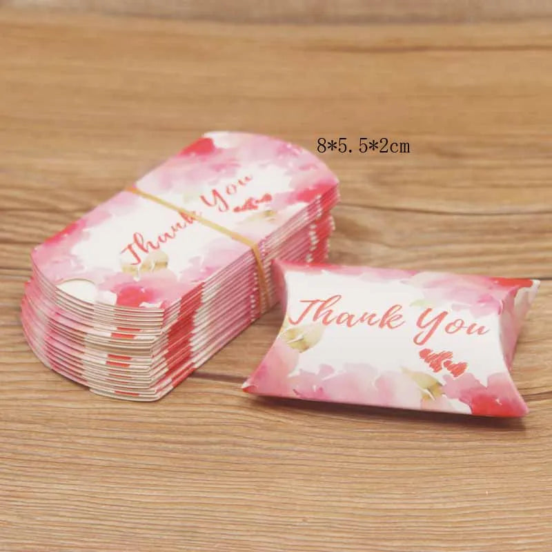 24pcs Floral Pillow-Shaped Jewelry Gift Boxes – Necklace & Earring Display Packaging 20x55x80mm