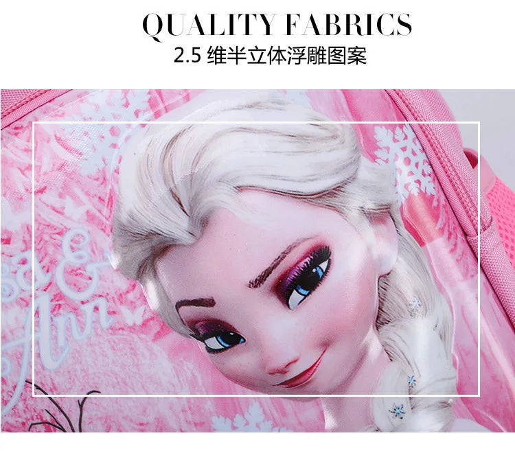 Disney Frozen Elsa Kindergarten Schoolbag - Cartoon Shoulder Bag & Backpack for Boys and Girls, Baby Children Handbag