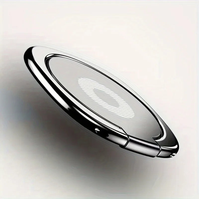 360° Rotating Metal Phone Grip Stand - Foldable Finger Ring Holder for iPhone 17, 16 Pro, Samsung and Other Smartphones