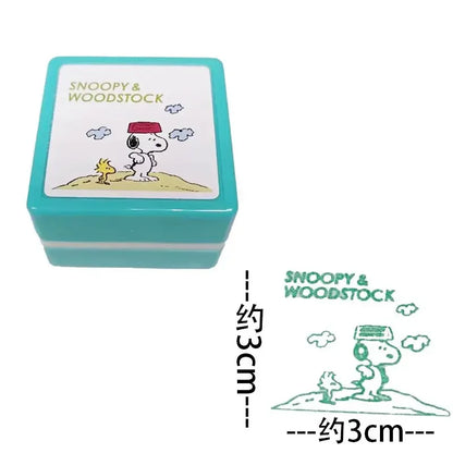 Snoopy Cartoon Photo-Sensitive Round Seal Toy – Cute Portable Reward Gift for Kids