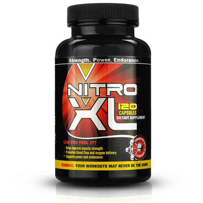 Nitro XL Nitrogen Booster – 120 Capsules for Muscle Growth & Endurance