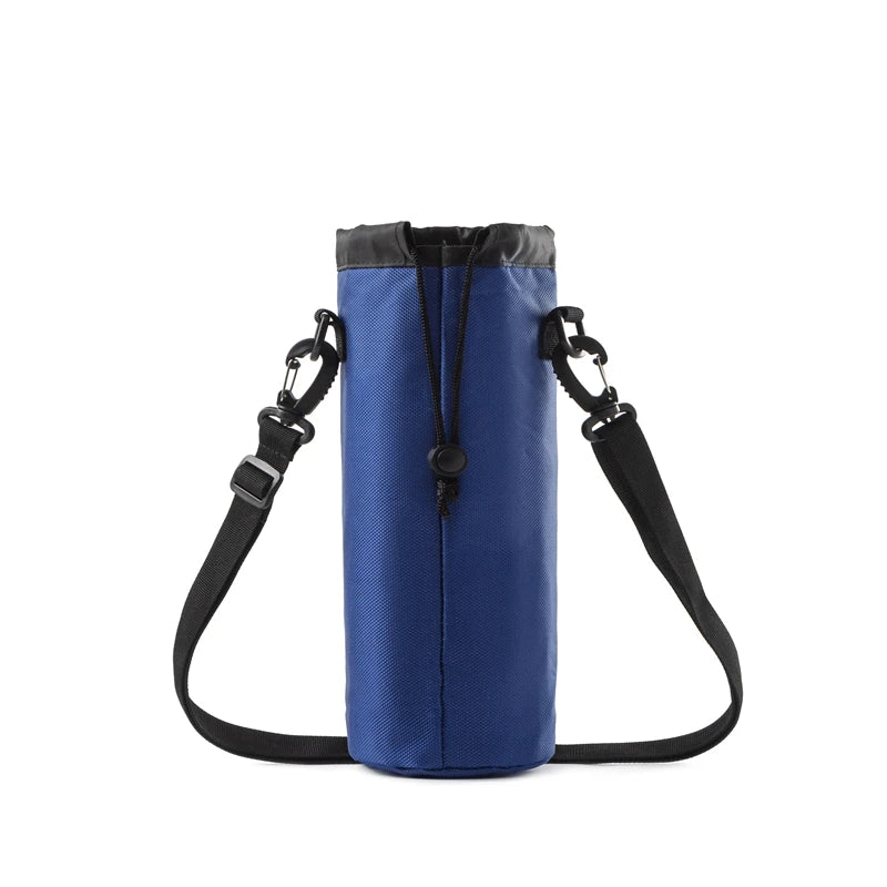 Portable Insulated Water Bottle Bag - Oxford Cloth Cooler Carrier for Camping & Outdoor Activities 1.5L