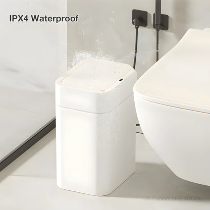 Smart Sensor Trash Can - 12/16L Automatic Anti-Odor Electric Waste Bin for Bathroom & Toilet
