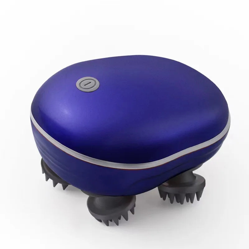 Electric Scalp Massager with Red Light Therapy – Antistress Body Massage Tool for Muscle Tension & Tiredness Relief