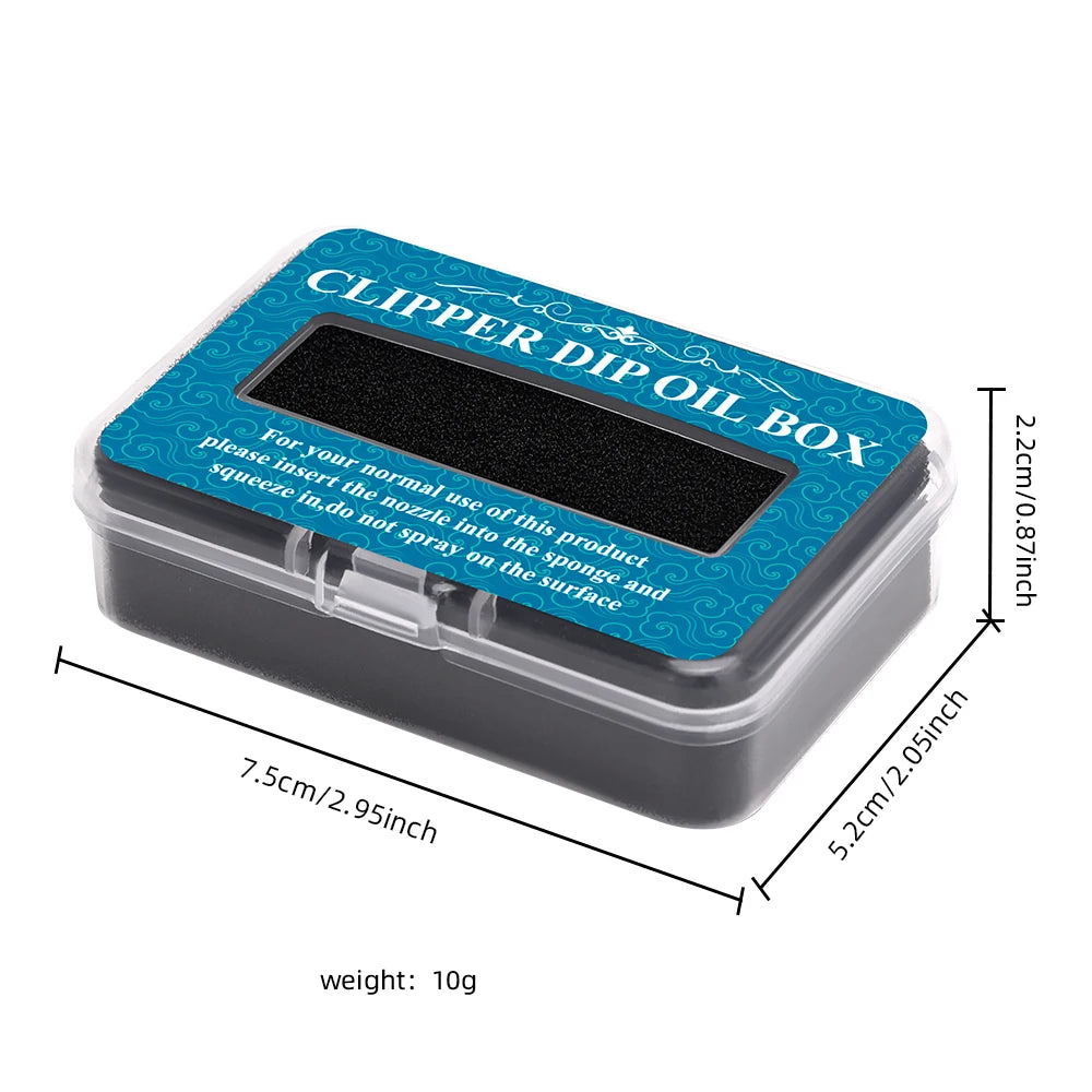 Lubricating Clipper Oil Box – Hair Blade Rust Prevention & Repair, Electric Push Barber Oil Storage Box