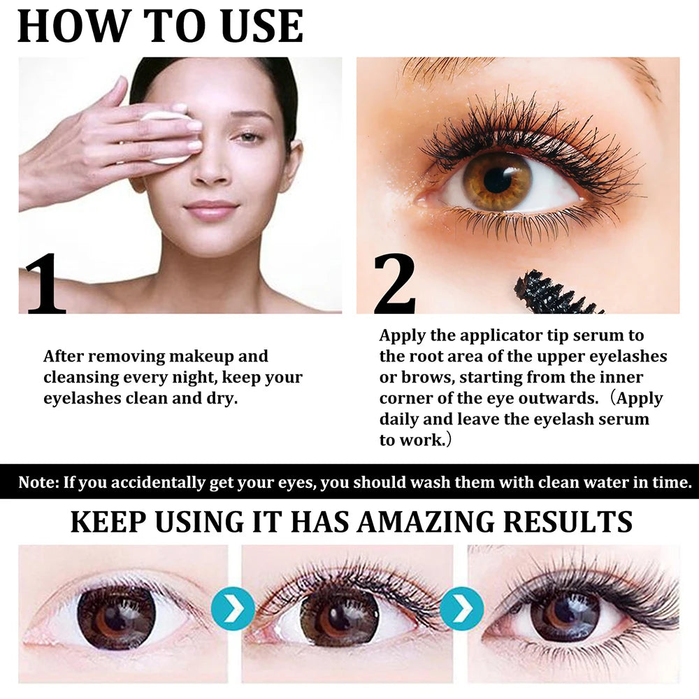 Fast Eyelash Growth Serum – Natural Thick Eyebrow & Eyelash Treatment, Darkening & Traceless Eye Care Lotion