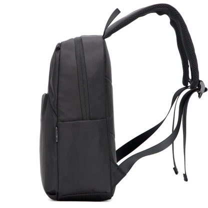 Mini Canvas Men’s Backpack – Black Rucksack, Waterproof School & Travel Bag