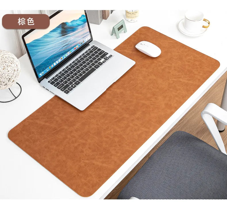 Waterproof PU Desk Pad – Large Non-Slip Mouse Pad & Keyboard Mat for Computer Laptop, Easy to Clean Protective Cover