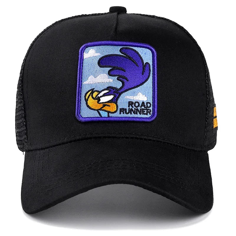 Anime Bunny TAZ DUCK Snapback Cap – Cotton Baseball Hat for Men & Women, Hip Hop Dad Mesh Trucker Cap