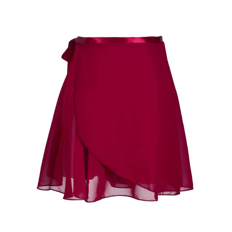 Adult Chiffon Ballet Tutu Skirt - Wrap Dance Skirt for Women & Girls Gymnastics Training