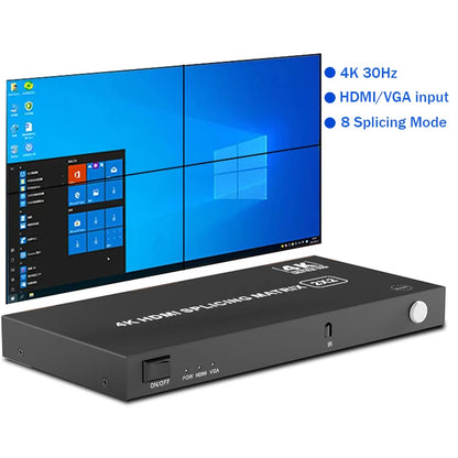 4K HDMI Video Wall Controller - Multi-Screen HDMI VGA Video Splicer
