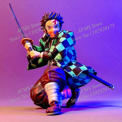 1/12 Scale Kamado Tanjirou Collectible Figure – Classic Plaid Jacket Cosplay Uniform 6-Inch Male Action Figure