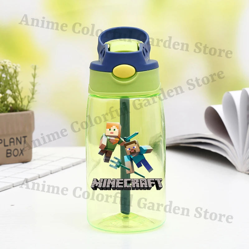 Game Theme Water Bottle - Cute Cartoon Portable Sports Cup for Boys & Girls