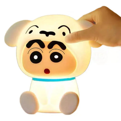 Crayon Shin-Chan Night Light – Soft Eye-Protecting LED Bedside Lamp USB Rechargeable Anime Gift