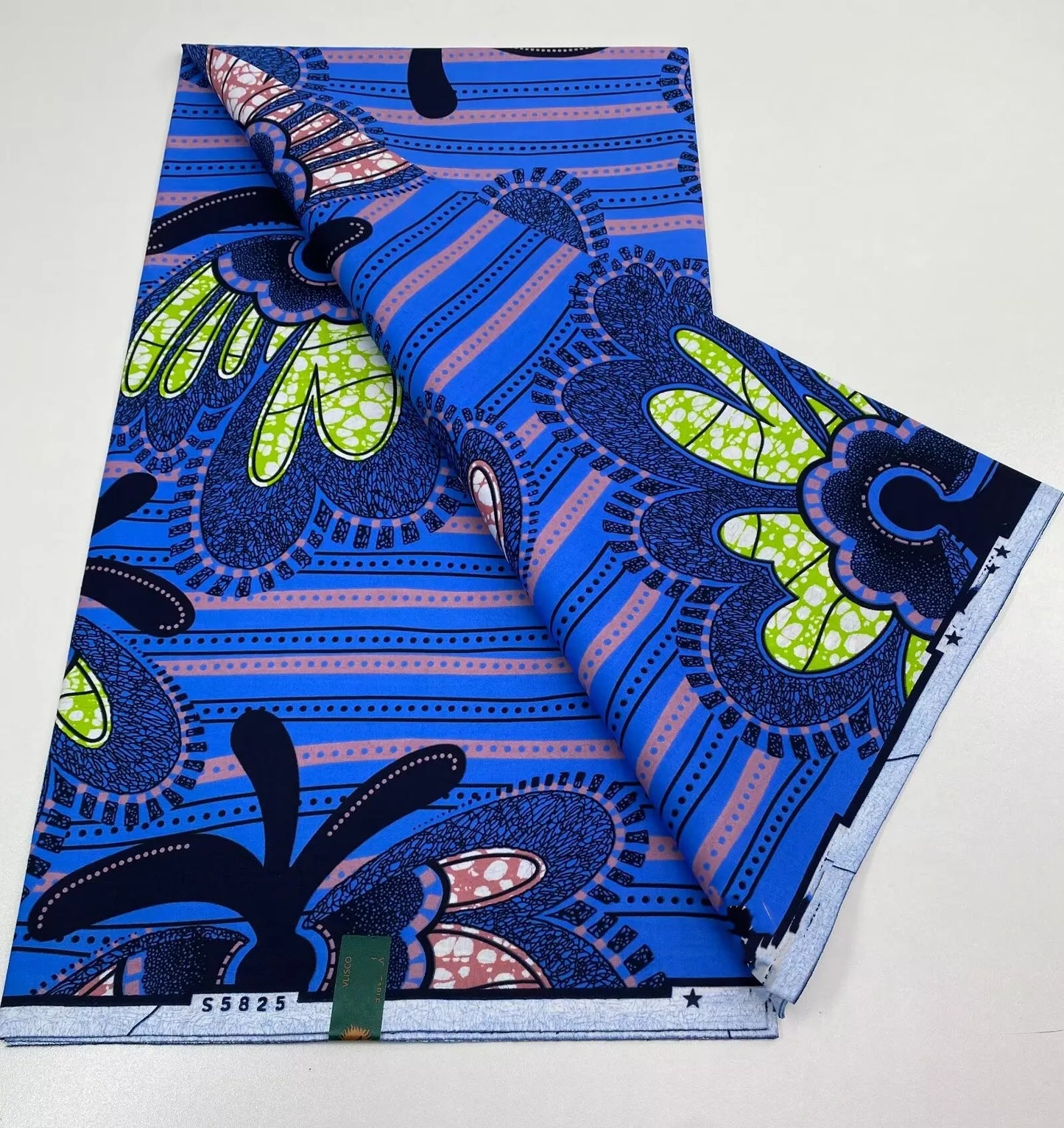 African Ankara Wax Print Fabric - 100% Cotton Soft Nigerian Real Wax Material for Women’s Party Dresses
