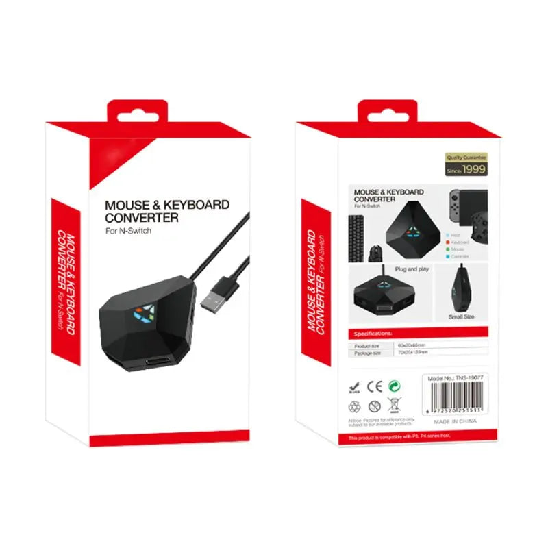 Game Keyboard & Mouse Converter Adapter – Compatible with Switch, PS4, PS3, Xbox One & 360 Consoles