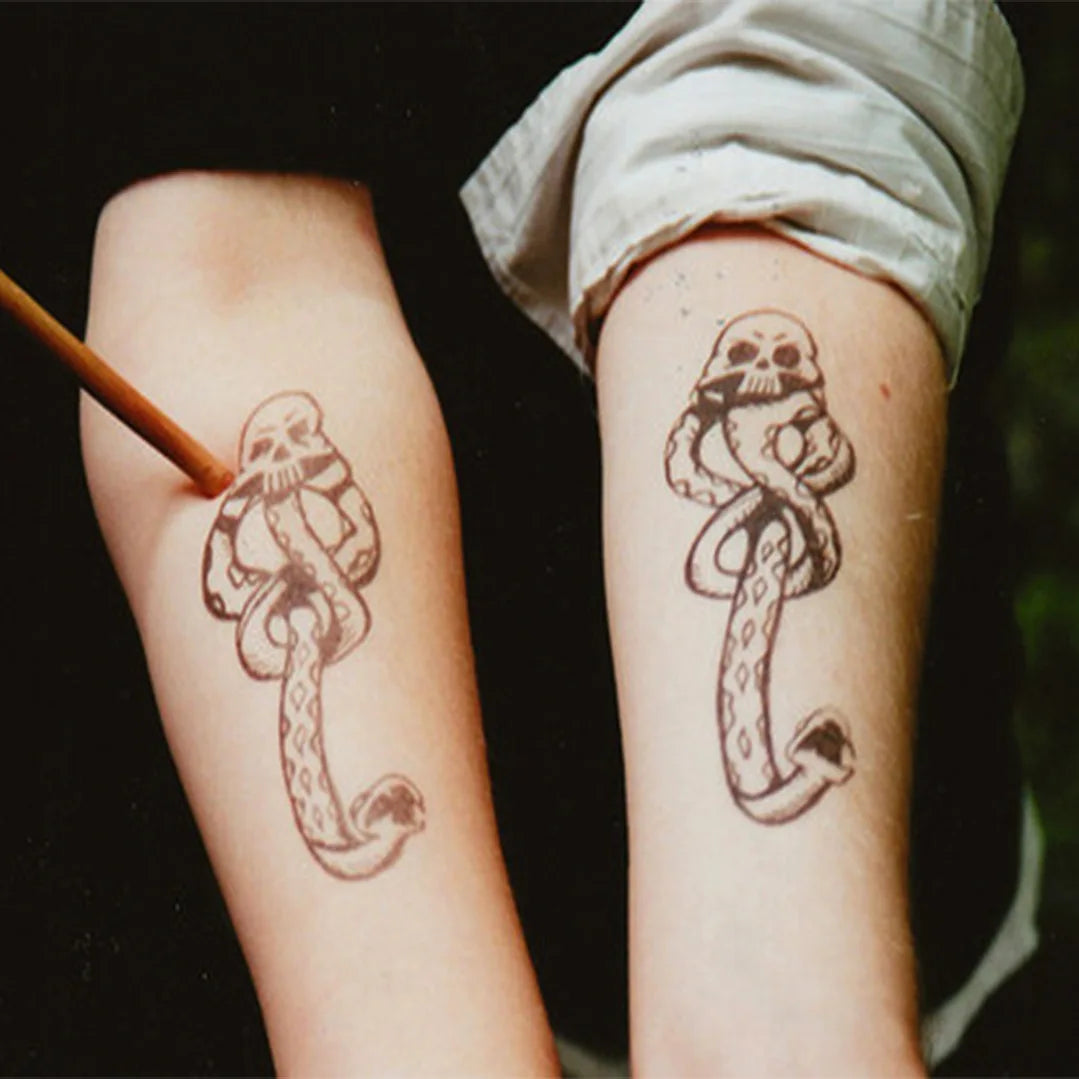 Lord Voldemort Tattoo Stickers - 5/10 Piece Magic Movie Temporary Body Art Set