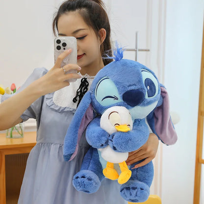 Disney 30cm Lilo & Stitch Plush Toy – Kawaii Stitch & Donald Duck Stuffed Dolls for Kids Christmas Gift