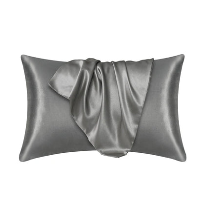 Silk Satin Pillowcase — Hair & Beauty Friendly Pillow Cover, Comfortable Home Decor for Standard/Queen, 1PC