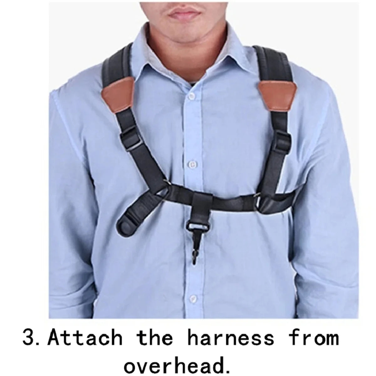 Miwayer Saxophone Strap — Universal Double Shoulder Leather Strap for Alto, Tenor & Soprano Saxophones (Adult & Child)
