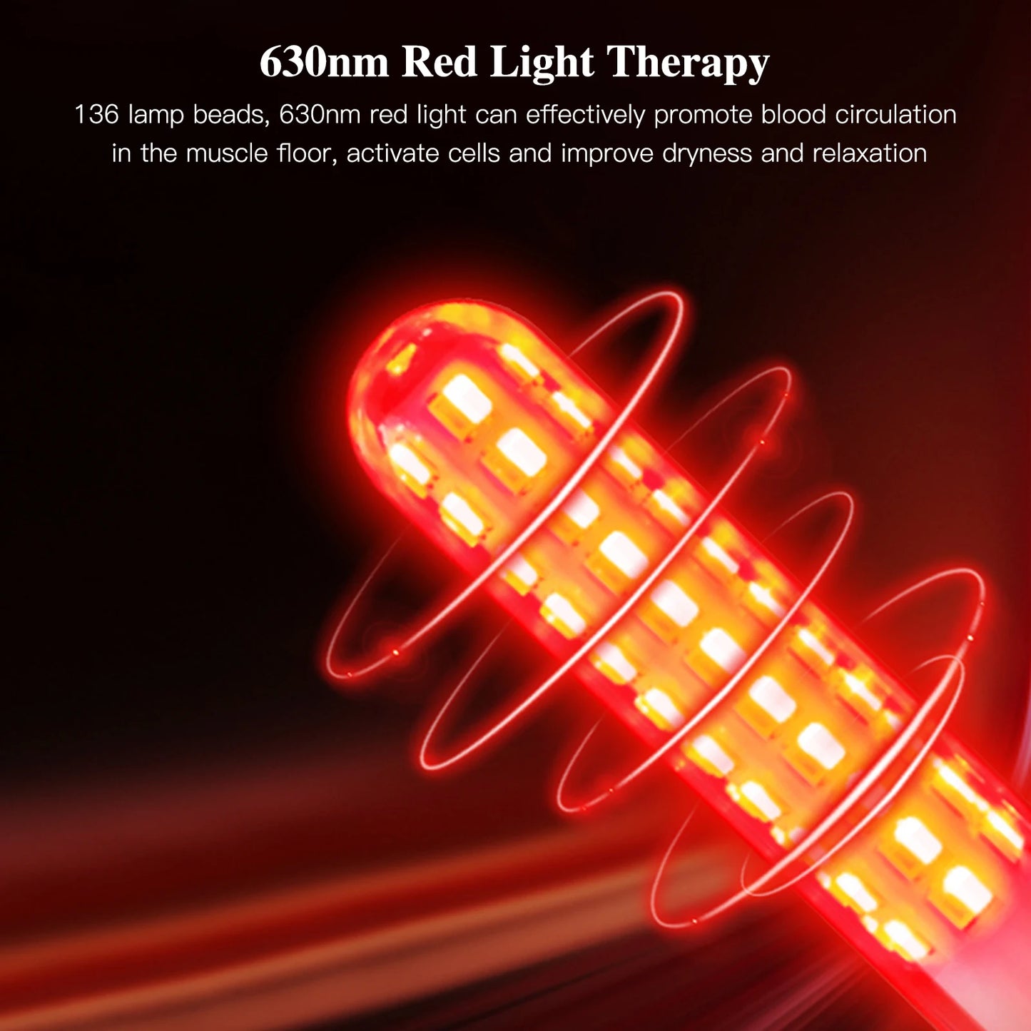 KTS Wireless Vaginal Vibrator Massager with Red Light Therapy for Vaginitis & Vaginal Tightening