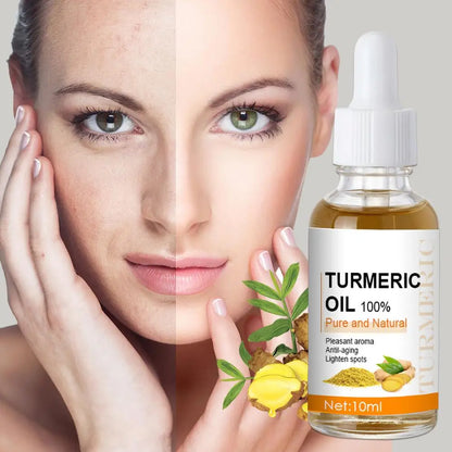 10ml Pure Turmeric Essential Oil – Natural Moisturizer for Brightening, Tightening & Anti-Aging