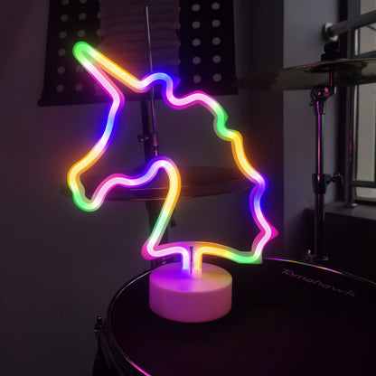 Countertop Decorative Neon Sign – USB or Battery-Powered Night Light for Holiday, Party, Kitchen & Home Decor