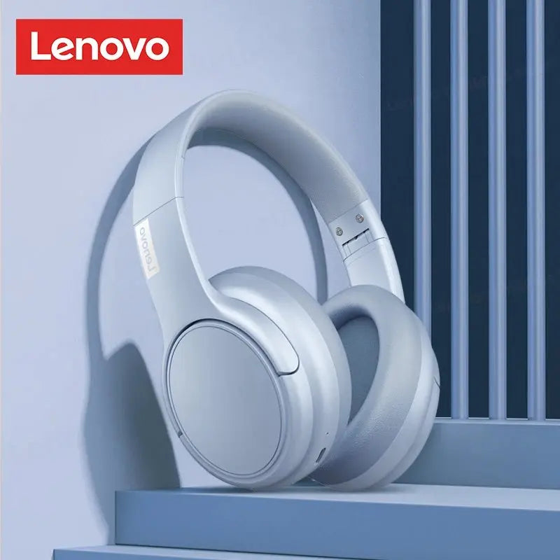 Original Lenovo TH20 Wireless Bluetooth 5.3 Headphones - Dual Mode, Foldable Sport Headset, Music & Gaming Earphones