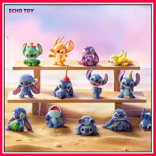 Original Pop Mart Stitch Little Emotion Series Blind Box – Stitch & Lilo Anime Figure, Mystery Box Collectible, Trendy Room Decor & Gift