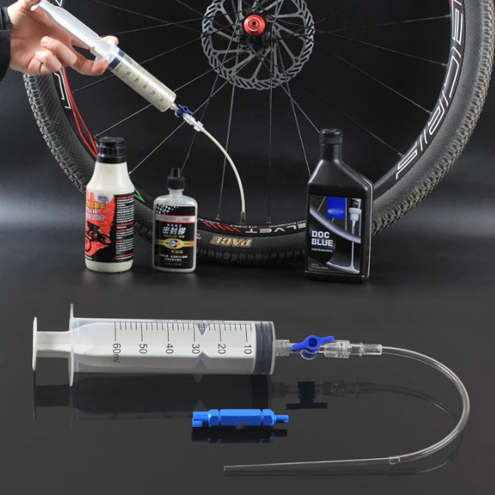 RL225 Tubeless Tyre Injector — Bicycle Sealant Injection Tool with Valve for MTB & Road Bikes