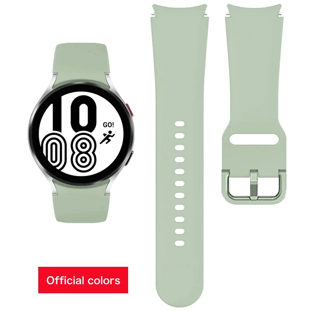 Samsung Galaxy Watch Silicone Band - 20mm Replacement Strap for Galaxy Watch 4, 5, 6, 5 Pro and 6 Classic 40mm–47mm Models