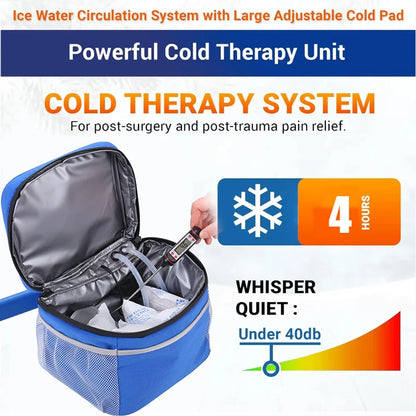 Knee Cryotherapy Ice Machine — Cold Therapy Cuff with Compression for Pain Relief